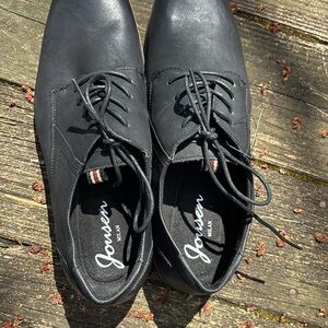 NEW W/ TAGS JONSEN MILAN BLACK LEATHER 9.5